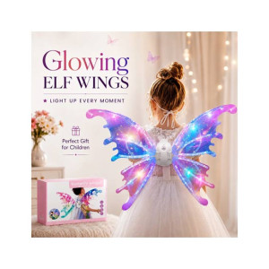 LED Glowing Fairy Elf Wings for Kids