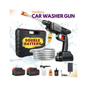 Wireless Car Washer Gun (Double Battery Included)