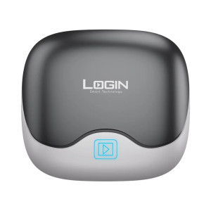 Login Optimus Earbuds White (L-200)