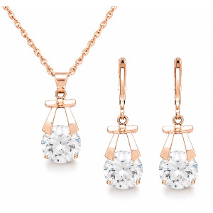EvaEsh Necklace & Earrings Jewelry Set For Women