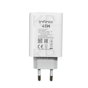 Infinix 45W Fast Charger For Mobile - White