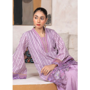 Ahlam Lavender Classic Embroidered Jacquard Banarsi 2 Piece Suit