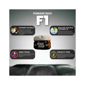 Nishman Fibre Cream Pomade F1 Medium Hold & Full Shine 100ml