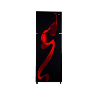 PEL Glass Door Freezer-On-Top Refrigerator 13 Cu Ft Red Blaze (PRGD-21970)