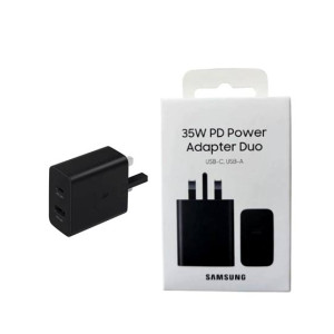 Samsung 35W PD 3 Pin Charging Adapter Black