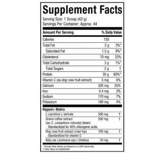 MuscleTech Nitro-Tech Ripped Lean Protein + Weight Loss – Chocolate Fudge Brownie (4.02 lbs / 1.82 kg)