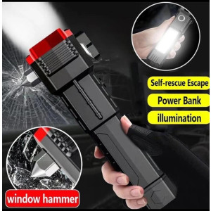 Multifunction Portable Flashlight Rechargeable LED Torch