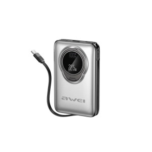 AWEI H45A 10000mAh Power Bank - Silver