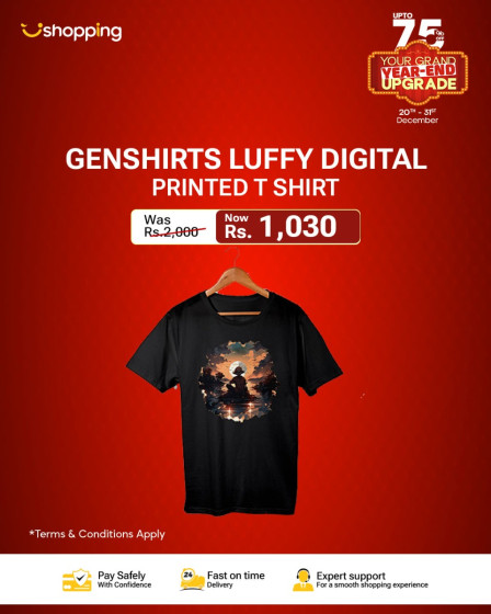 iShopping - Genteez Luffy Digital Printed T Shirt For Men
