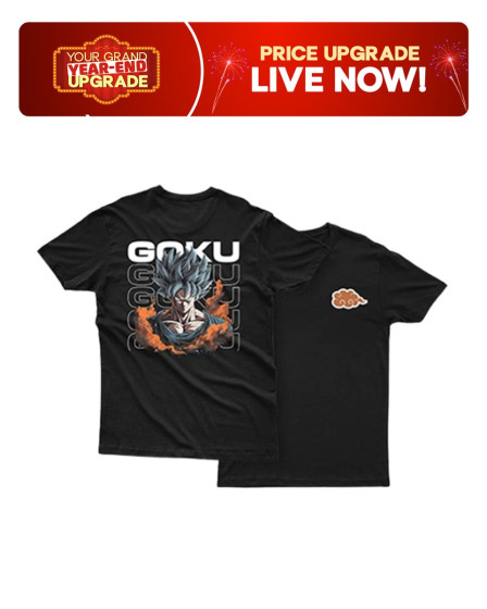 iShopping - Genteez Goku Front and Back Digital Printed T Shirt For Men