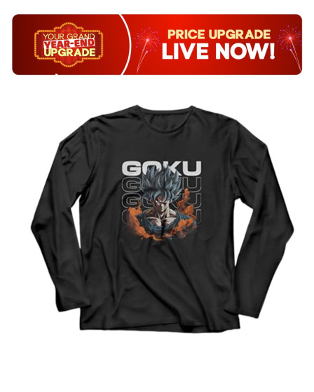 iShopping - Genteez Goku Digital Printed Full Sleeves T Shirt For Men