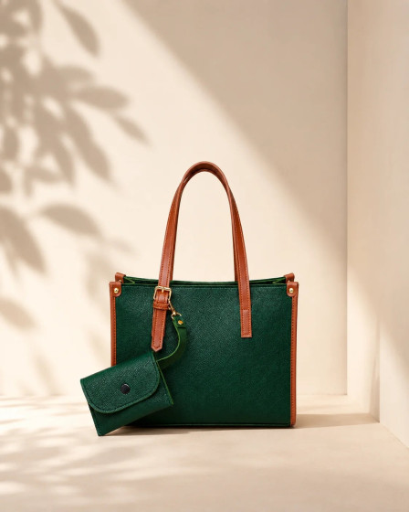iShopping - HBH Daily Tote Green (with mini-wallet)