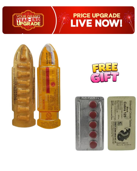 iShopping - Medicyy Imported Golden Bullets Tablets With Free Medicyy Black Cobra Tablets 125