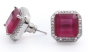 iShopping - Zed Eye Cyno Squares Earrings For Women Red (ISE122B)
