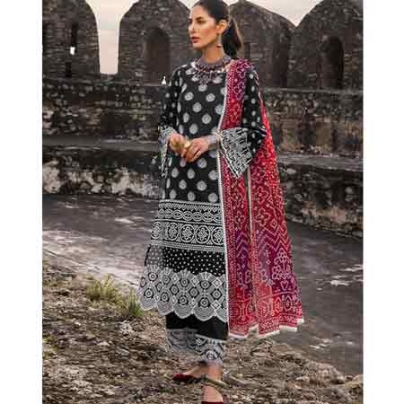 iShopping - Zainab Chottani Chikankari Lawn Collection Unstitched 3 Piece Suit (D-07B)