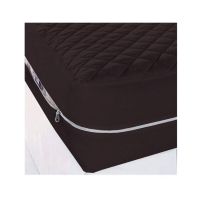 Maguari Single Zipper Mattress Cover Dark Brown