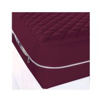 Maguari Single Zipper Mattress Cover Maroon