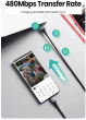 iShopping - UGREEN Magnetic 3A Dual Socket Type-C + Micro Fast Charging Cable 1M Black