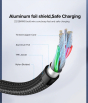 iShopping - UGREEN Magnetic 3A Type-Micro Fast Charging Cable 1M Black