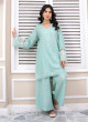iShopping - Ahlam Aqua Lace Jackard Embroidery Suit 2-Piece