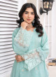 iShopping - Ahlam Aqua Lace Jackard Embroidery Suit 2-Piece
