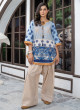 iShopping - Ahlam Azure Bloom Printed Lawn Kurta Set 2-piece