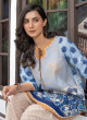 iShopping - Ahlam Azure Bloom Printed Lawn Kurta Set 2-piece