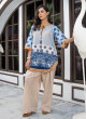 iShopping - Ahlam Azure Bloom Printed Lawn Kurta Set 2-piece