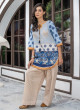 iShopping - Ahlam Azure Bloom Printed Lawn Kurta Set 2-piece