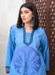 iShopping - Ahlam Azure Lagoon Cotton Suit 2-Piece