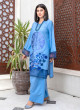 iShopping - Ahlam Azure Lagoon Cotton Suit 2-Piece