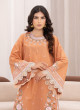 iShopping - Ahlam Caramel N Lace Embroidered Lawn Suit 2-piece