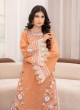 iShopping - Ahlam Caramel N Lace Embroidered Lawn Suit 2-piece