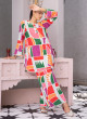 iShopping - Ahlam Carnival Printed Linen kurta Set 2-piece