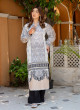 iShopping - Ahlam Charcoal Bloom Printed Lawn Kurta Set 2-Piece