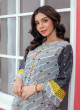 iShopping - Ahlam Citron Geometry Printed Lawn Kurta Set 2-Piece