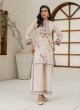 iShopping - Ahlam Classic Beige Minimal Printed Lawn Kurta 1-piece