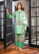 iShopping - Ahlam Classic Emerald Green Tunic Printed Lawn Kurta 1-piece