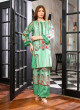 iShopping - Ahlam Classic Emerald Green Tunic Printed Lawn Co-ord Set 2-piece