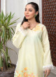 iShopping - Ahlam Cream Dahlia Cotton Suit 2-Piece