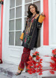 iShopping - Ahlam Crimson Block-Print Printed Lawn Kurta Set 2-Piece