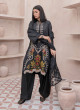 iShopping - Ahlam Crimson Blossom Embroidery Raw Silk Suit 3-piece
