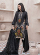 iShopping - Ahlam Crimson Blossom Embroidery Raw Silk Suit 3-piece