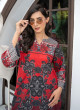 iShopping - Ahlam Crimson Eclipse Printed Lawn Kurta 1-piece