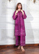 iShopping - Ahlam Elegant Maroon Printed Lawn Co-ord Set 2-piece