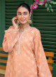 iShopping - Ahlam Golden Peach Jackard Suit 2-Piece