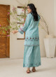 iShopping - Ahlam Ice Blue Luxury Printed Lawn Kurta 1-piece