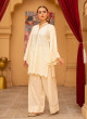 iShopping - Ahlam Ivory Ethereal Embroidered Bana Dora Pret 2-piece