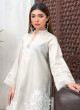 iShopping - Ahlam Ivory Lace Cotton Suit 2-Piece