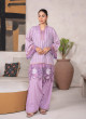 iShopping - Ahlam Lavender Classic Embroidered Jacquard Banarsi 2 Piece Suit